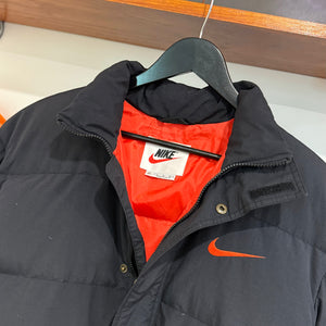 1990'S NIKE SWOOSH PUFFER JACKET - L