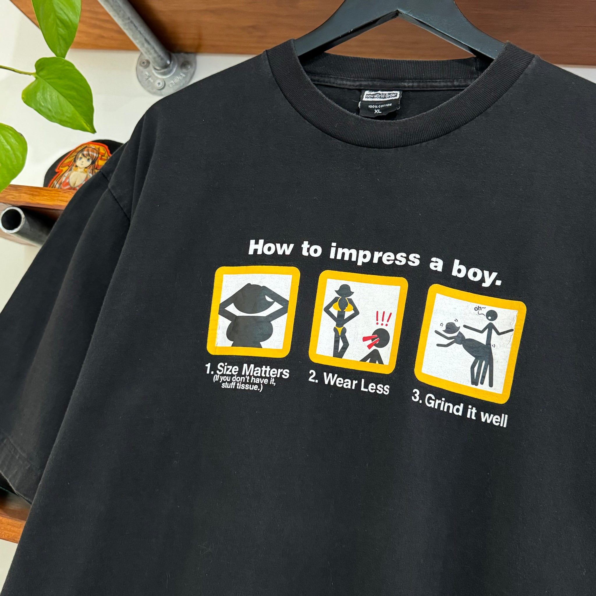 2000'S 'HOW TO IMPRESS A BOY' PARODY TEE - L/XL