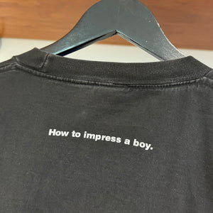 2000'S 'HOW TO IMPRESS A BOY' PARODY TEE - L/XL