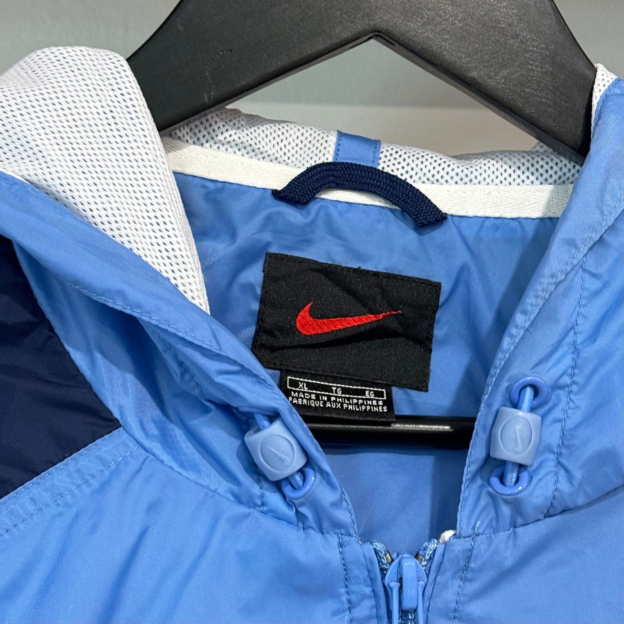 1990'S NIKE SPELLOUT TWO-TONE JACKET - XL