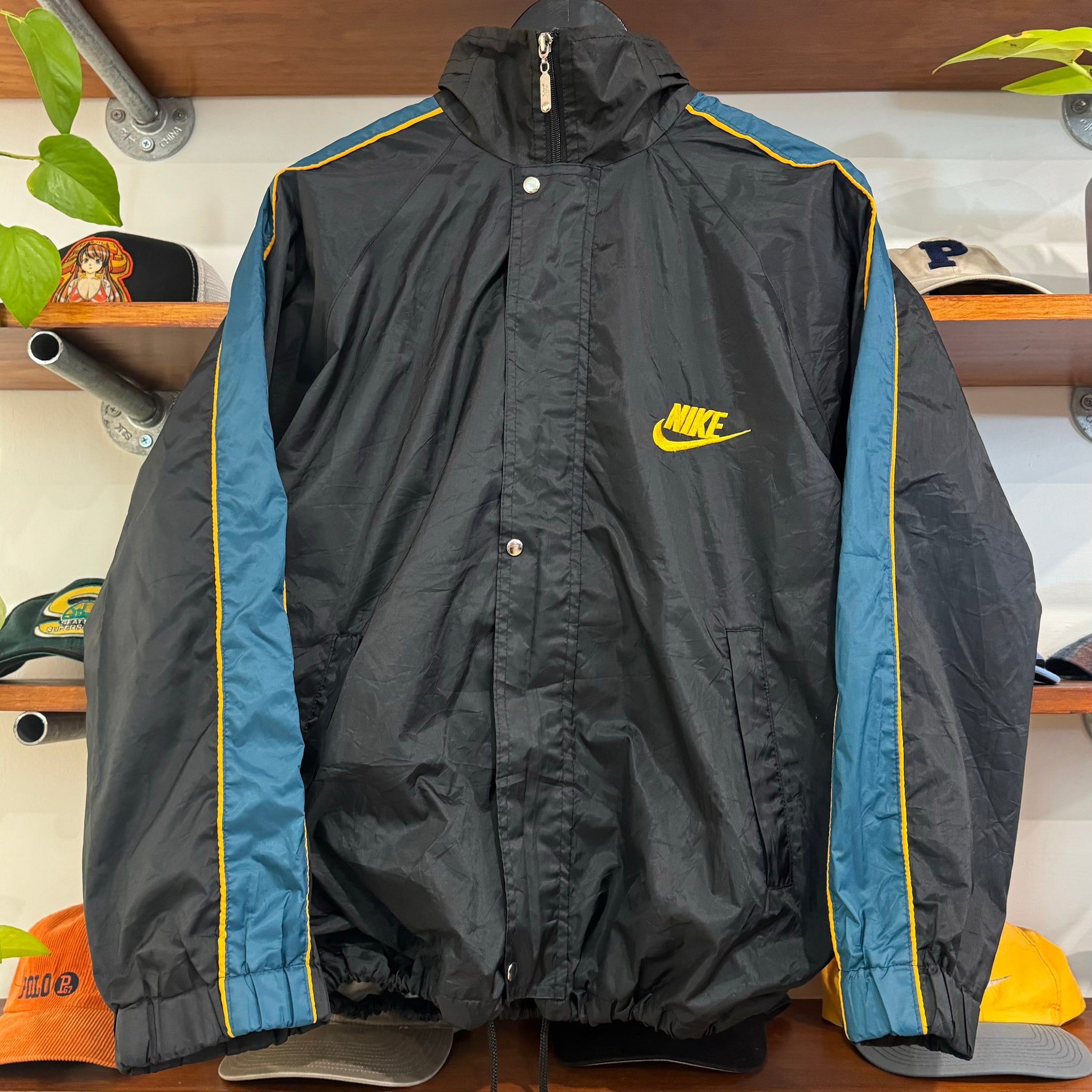 1990'S NIKE SWOOSH PANELS JACKET - M/L