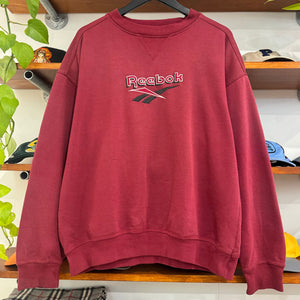 1990'S REEBOK LOGO EMBROIDERED SWEATSHIRT- L