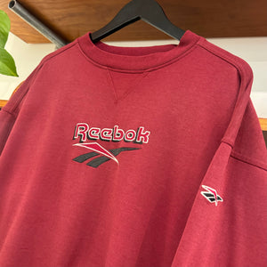 1990'S REEBOK LOGO EMBROIDERED SWEATSHIRT- L