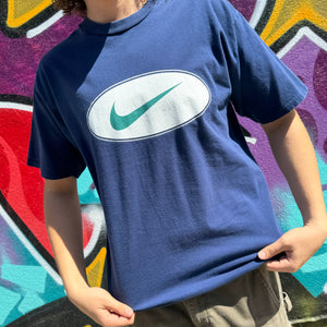 1990'S NIKE SWOOSH OVAL TEE - M/L