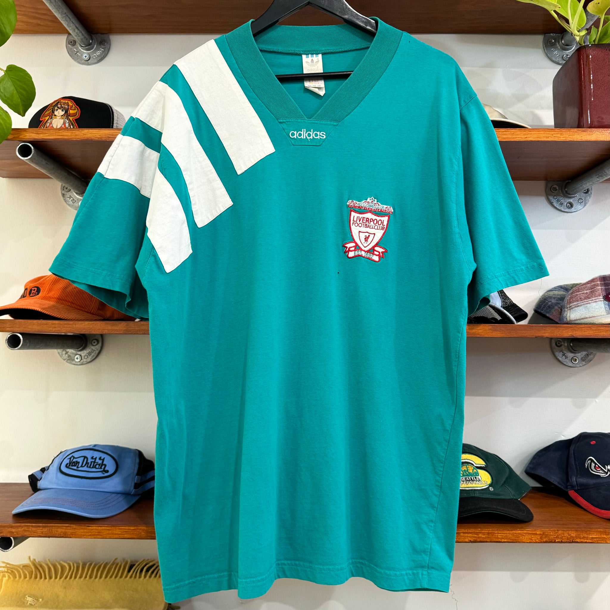 1990'S ADIDAS LIVERPOOL F.C. TEE - XL