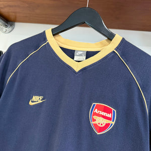 2000'S NIKE ARSENAL STRIPED TEE - L