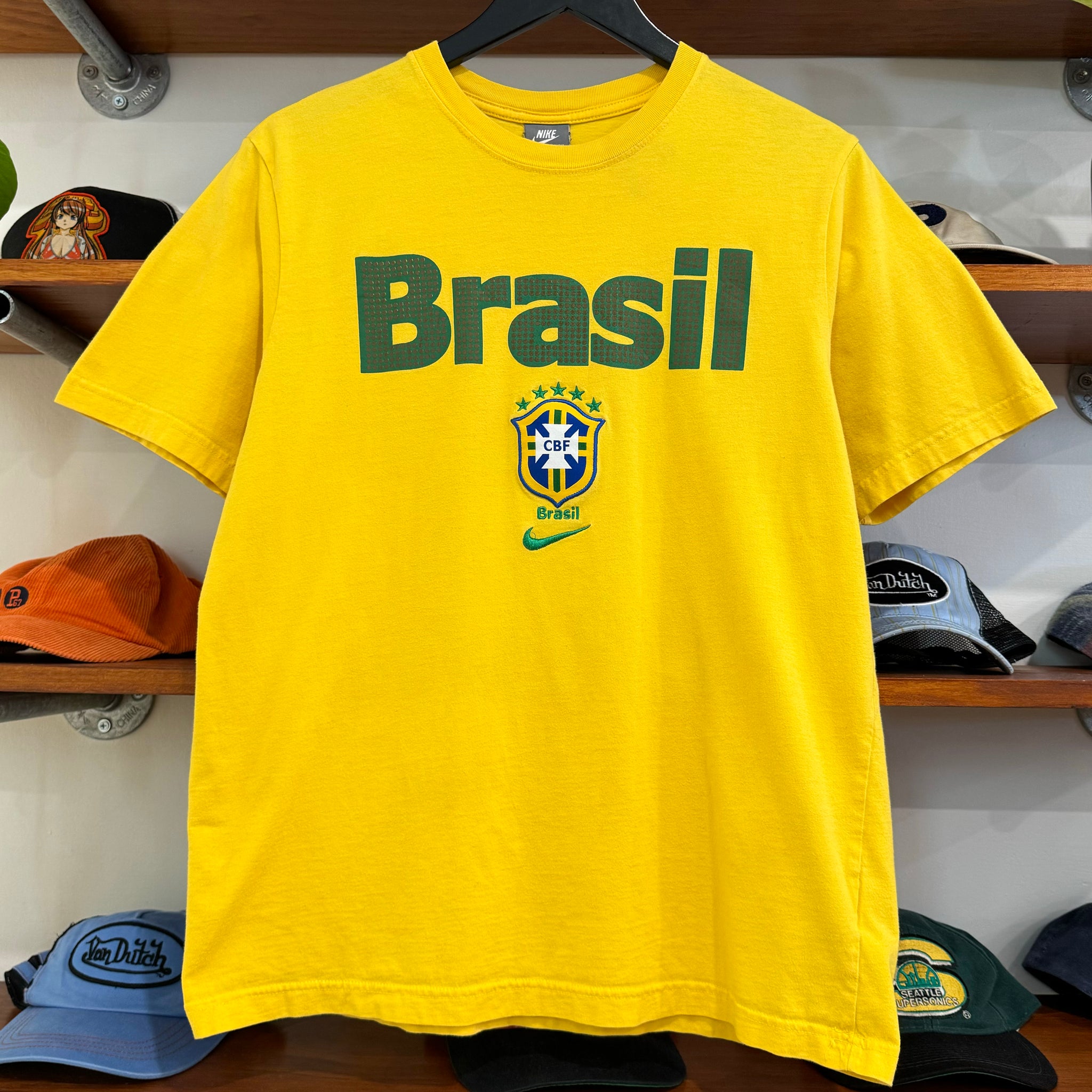 2000'S NIKE BRASIL FOOTBALL TEE - M