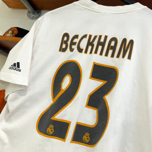 2003 ADIDAS REAL MADRID 'BECKHAM 23' TEE - L