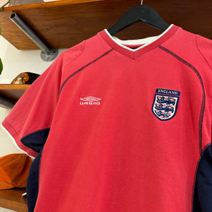 2000'S UMBRO ENGLAND FOOTBALL TEE - S