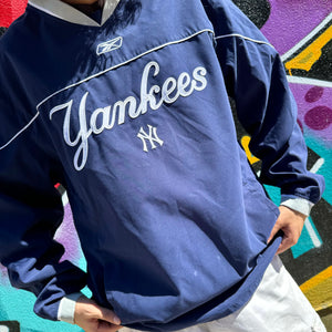 2000'S REEBOK NEW YORK YANKEES PULLOVER - L/XL