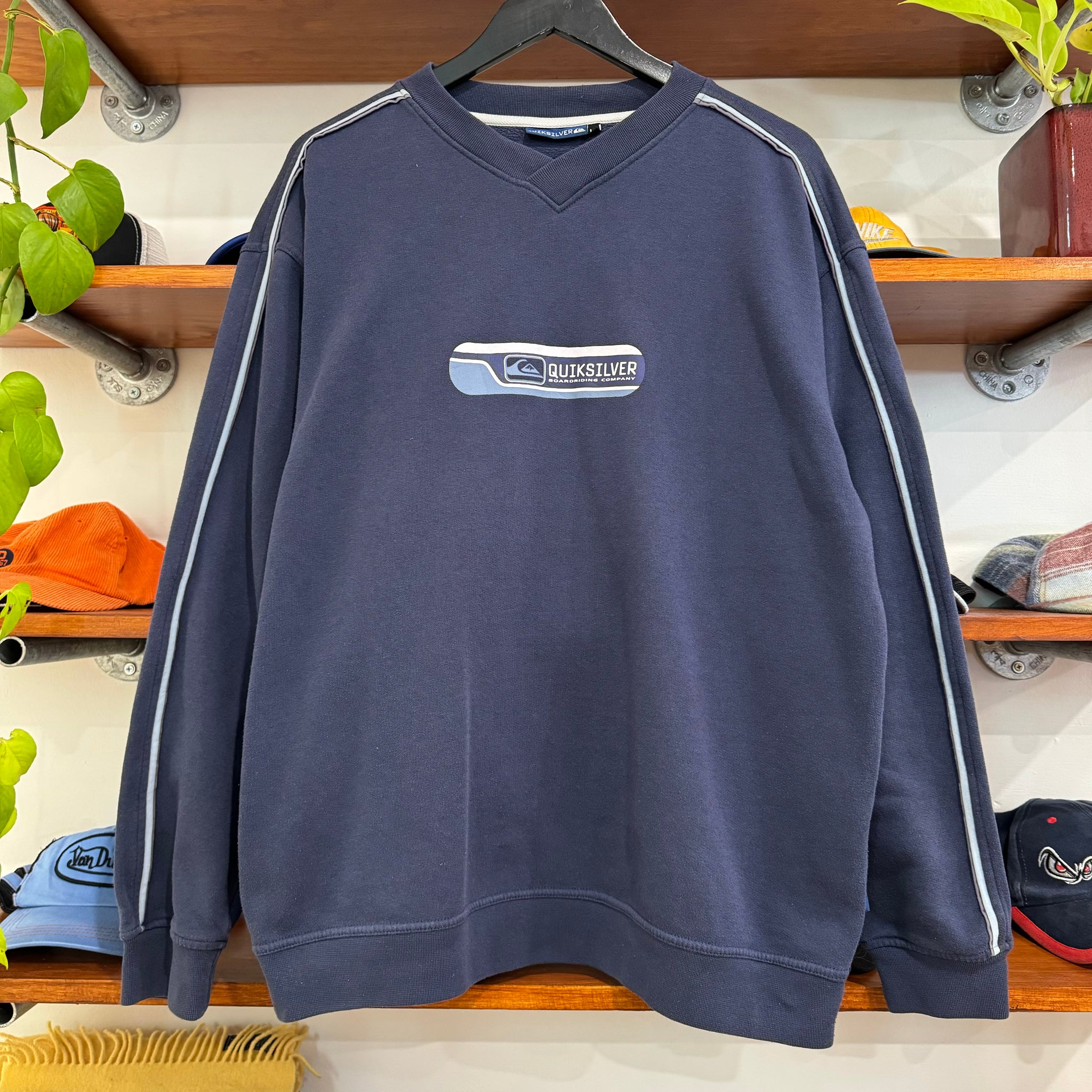 2000'S QUIKSILVER GRAPHIC SWEATSHIRT - L