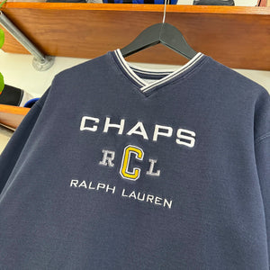 1990'S CHAPS RALPH LAUREN EMBROIDERED SWEATSHIRT - M/L