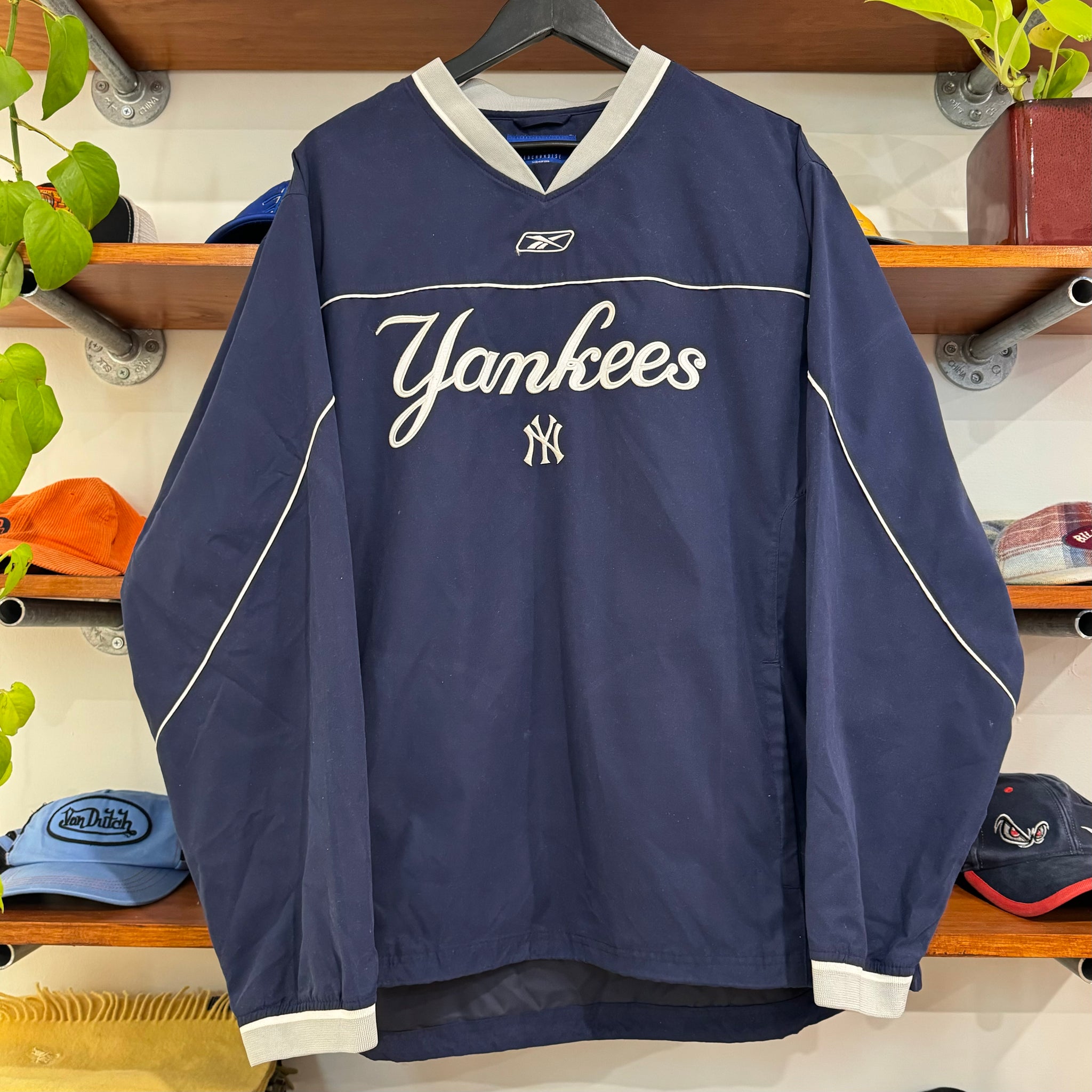 2000'S REEBOK NEW YORK YANKEES PULLOVER - L/XL