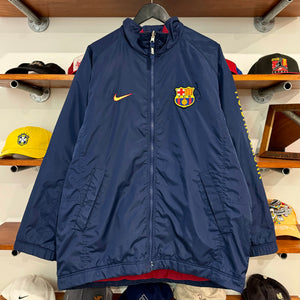 1990'S NIKE FC BARCELONA TRAINING JACKET - XL